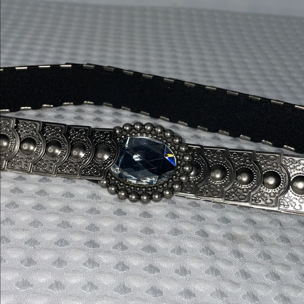 METAL STRETCH SCALE BELT WITH RHINESTONE FTL-01-196